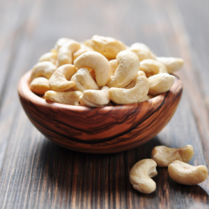 Premium-grade cashew nuts in W180, W210, W240, W320, and W450 varieties